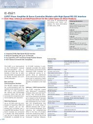E-621 Datasheet (PDF), LVPZT Piezo Amplifier & Servo-Controller ...