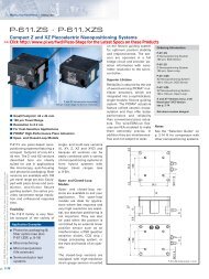 P-611.ZS Ã‚Â· P-611.XZS Datasheet (PDF), Compact Z and XZ - PI