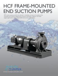 HCF FRAME-MOUNTED END SUCTION PUMPS - Hydroflo Pumps