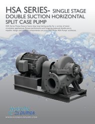 HSA SERIES- SINGLE STAGE - Hydroflo Pumps