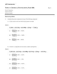 Answers - Avon Chemistry