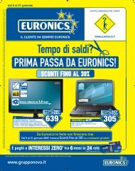 E paghi a INTERESSI ZERO* tra 6mesi in 24rate - Euronics Nova