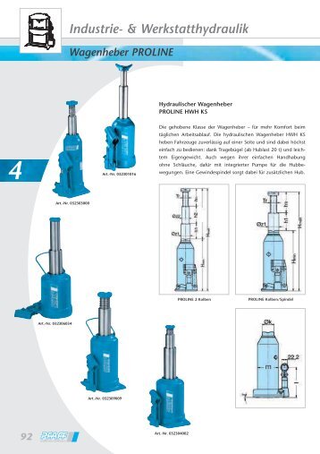 Industrie- & Werkstatthydraulik