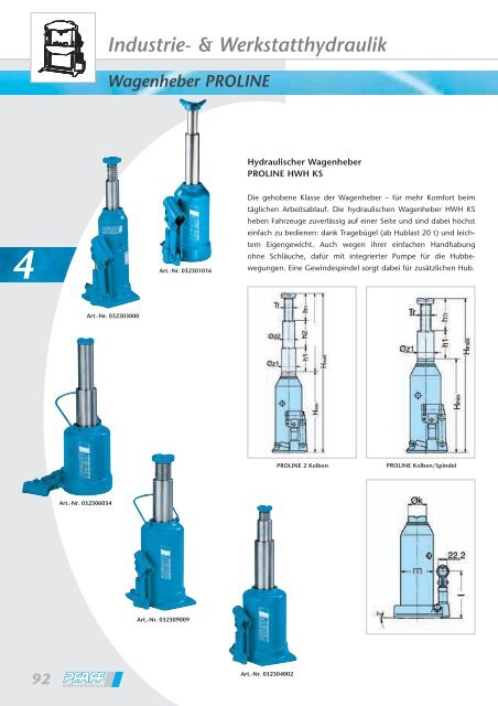 Industrie- & Werkstatthydraulik