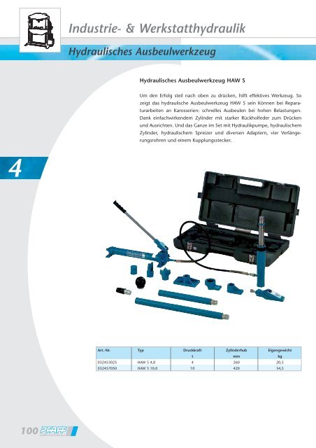 Industrie- & Werkstatthydraulik