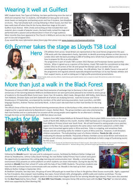 Midhurst Rother College Newsletter Issue 10