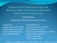 Yiming Zhang Department of Physics, Harvard University