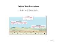 Seismic Noise Correlations