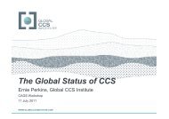 The Global Status of CCS - CAGS