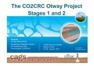 The CO2CRC Otway Project Stages 1 and 2 [PDF 5MB] - CAGS