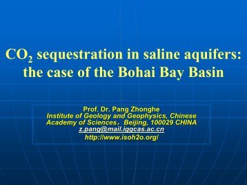 the case of the Bohai Bay Basin - CAGS
