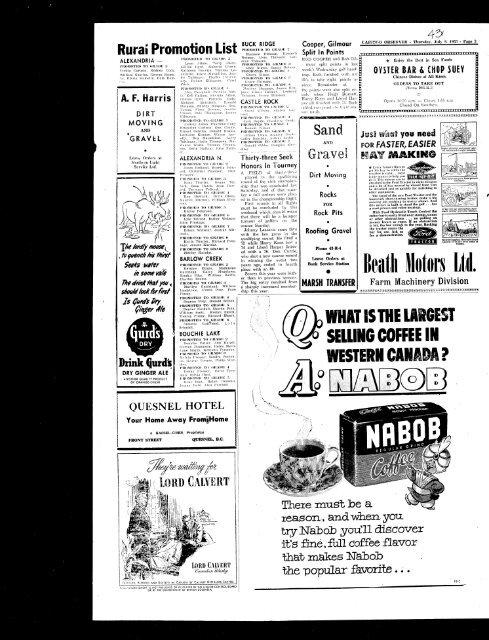 19530709_Cariboo Observer.pdf - the Quesnel &  District Museum ...
