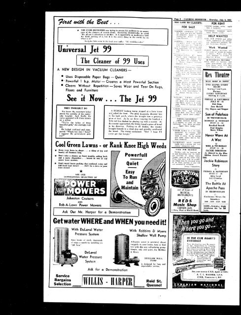 19530709_Cariboo Observer.pdf - the Quesnel &  District Museum ...