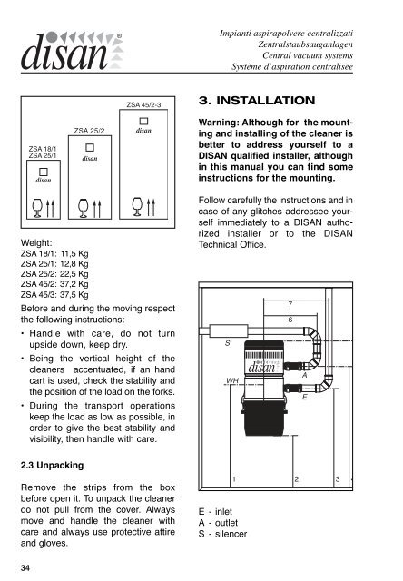 User's guide for domestic 734 Kb - Disan GmbH