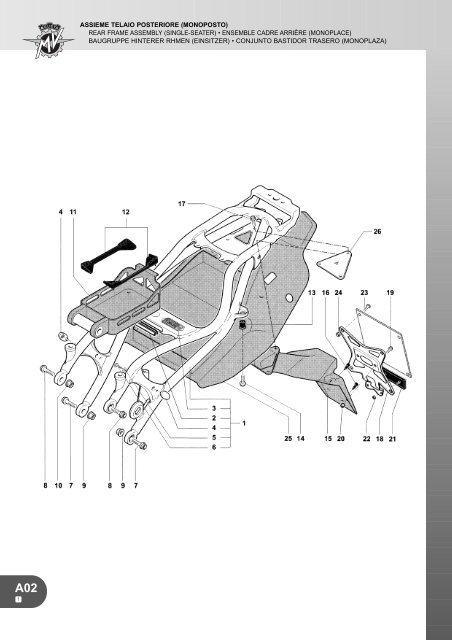 CATALOGO PIEZAS REPUESTO F4 1000 S - MV Agusta