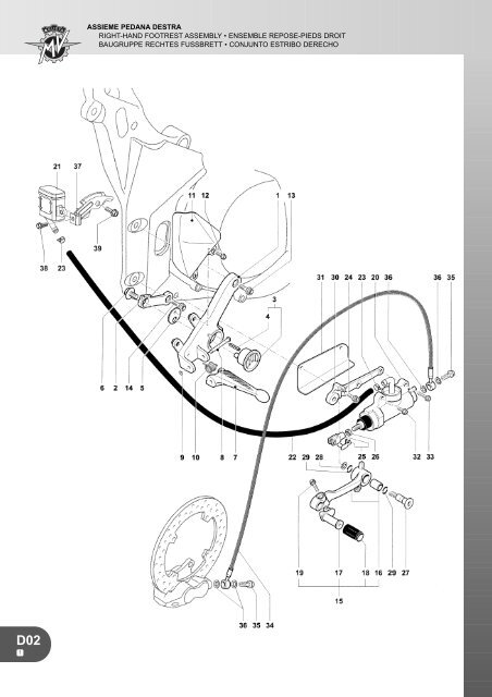 CATALOGO PIEZAS REPUESTO F4 1000 S - MV Agusta