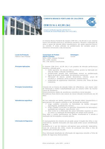 CEM II/A-L 42,5R (br) - Secil