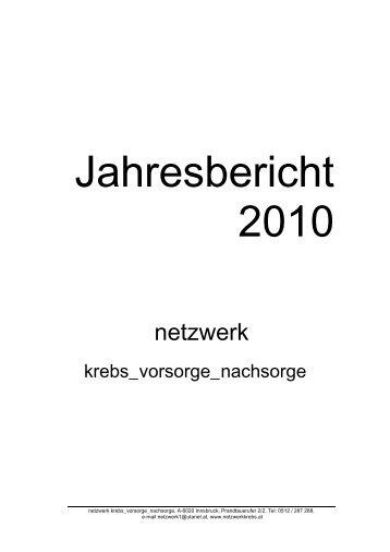 2010 - Netzwerk Krebs