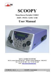 + Product Manual - AETA Audio Systems