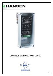CONTROL DE NIVEL VARI-LEVEL - Dicostock Sl