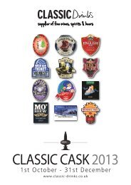 Cask Offer brochure. - Classic Drinks