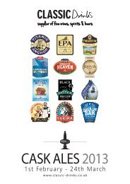 CASK ALES 2013 - Classic Drinks