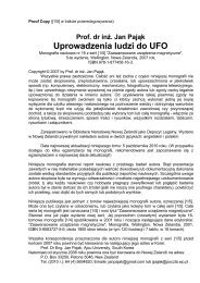 Prof. dr inÅ¼. Jan PajÄk Uprowadzenia ludzi do UFO - Totalizm