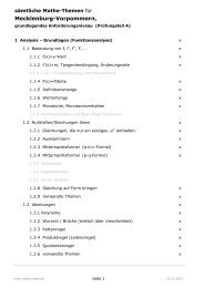 Mecklenburg-Vorpommern, - Mathe-Seite