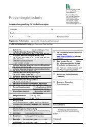 Probenbegleitschein ab August 2013 - Futtermittellabor Rosenau