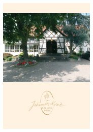 Unsere Preisliste zum Download - Romantik Hotel Johanniter-Kreuz
