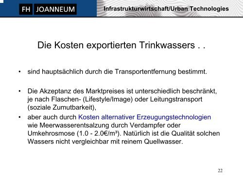 Infrastrukturwirtschaft/Urban Technologies