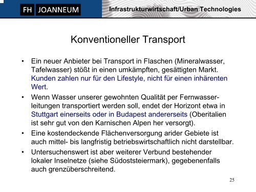 Infrastrukturwirtschaft/Urban Technologies