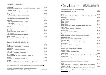 Cocktails - Egmont