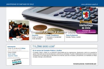 Contador PÃºblico y Auditor - AdmisiÃ³n Universidad de Santiago