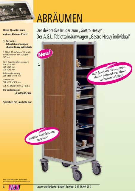 Bequem und einfach bestellen per Fax: 0 23 35/97 57-22 - AGL GmbH
