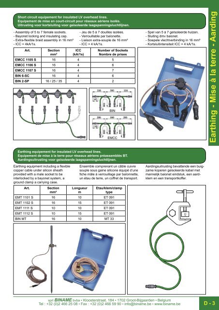 Biname Mise Ã  la terre - aarding - earthing grounding - BinamÃ©