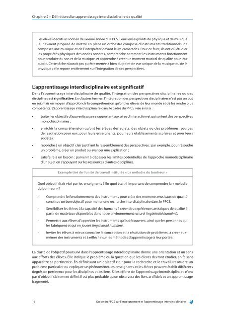 Guide du PPCS sur l'enseignement et l'apprentissage ...