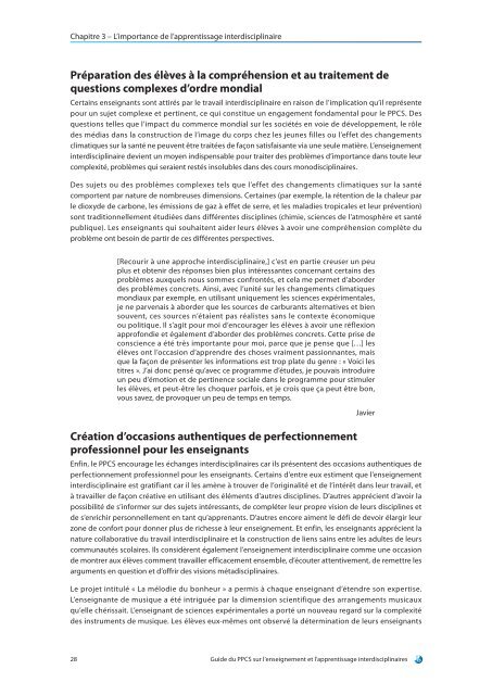 Guide du PPCS sur l'enseignement et l'apprentissage ...