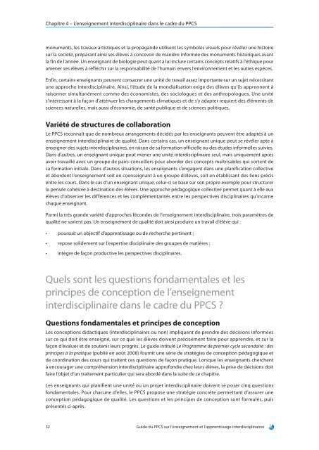 Guide du PPCS sur l'enseignement et l'apprentissage ...