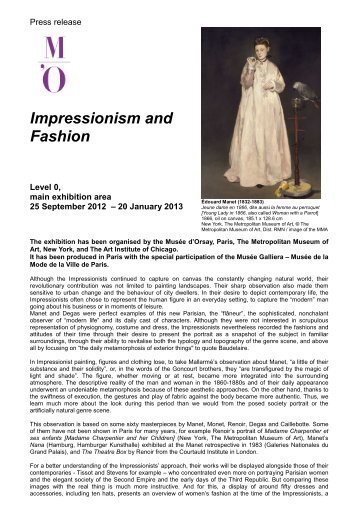 Impressionism and Fashion - Musée d'Orsay