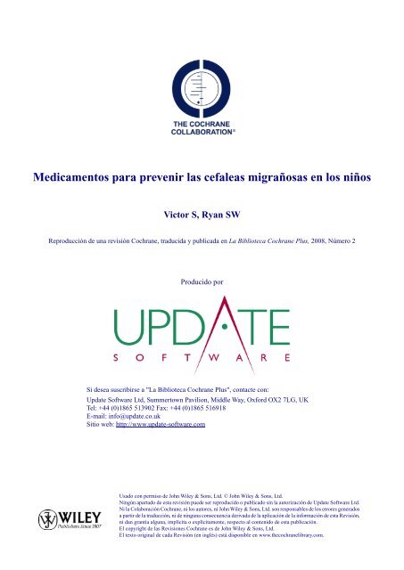 Medicamentos para prevenir las cefaleas migraÃ±osas en ... - marchioli