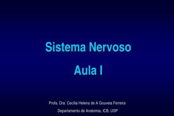 Sistema Nervoso - Profa Cecilia H G Ferreira - marchioli