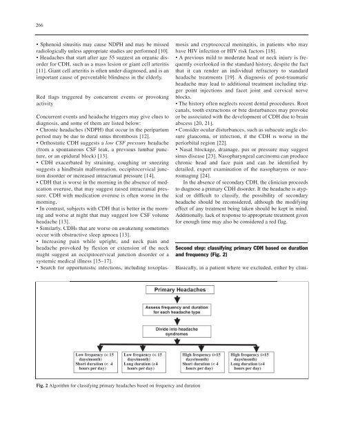 The differential diagnosis of chronic daily headaches: an ... - marchioli