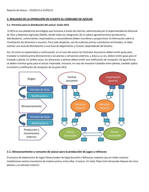 1. PROCURA DE AZÚCAR PARA LA ... - Empresas Polar