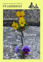 Fastenzeit/Ostern - Gemeinde Heilig Kreuz