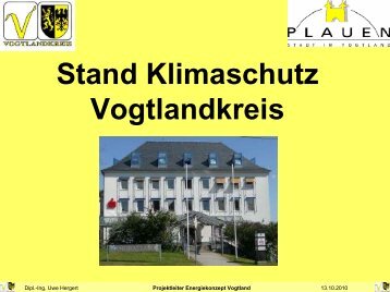 Stand Klimaschutz Vogtlandkreis - M & S Umweltprojekt