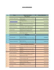 LIST OF PARTICIPANTS - cuts ccier