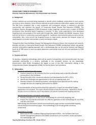 CONSULTANCY TERMS OF REFERENCE (TOR): A ... - CDEMA