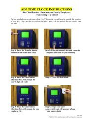 ADP TIME CLOCK INSTRUCTIONS