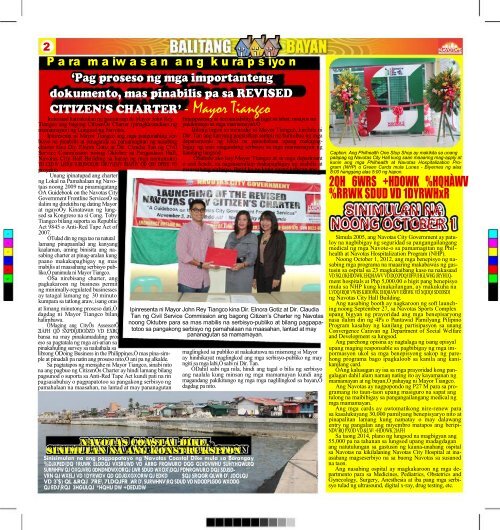 tinig november issue 2012 - Navotas City